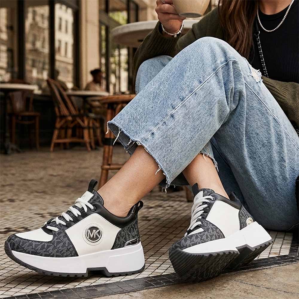 Zapatilla Mujer Michael Kors Original Cosmo Logo Negro