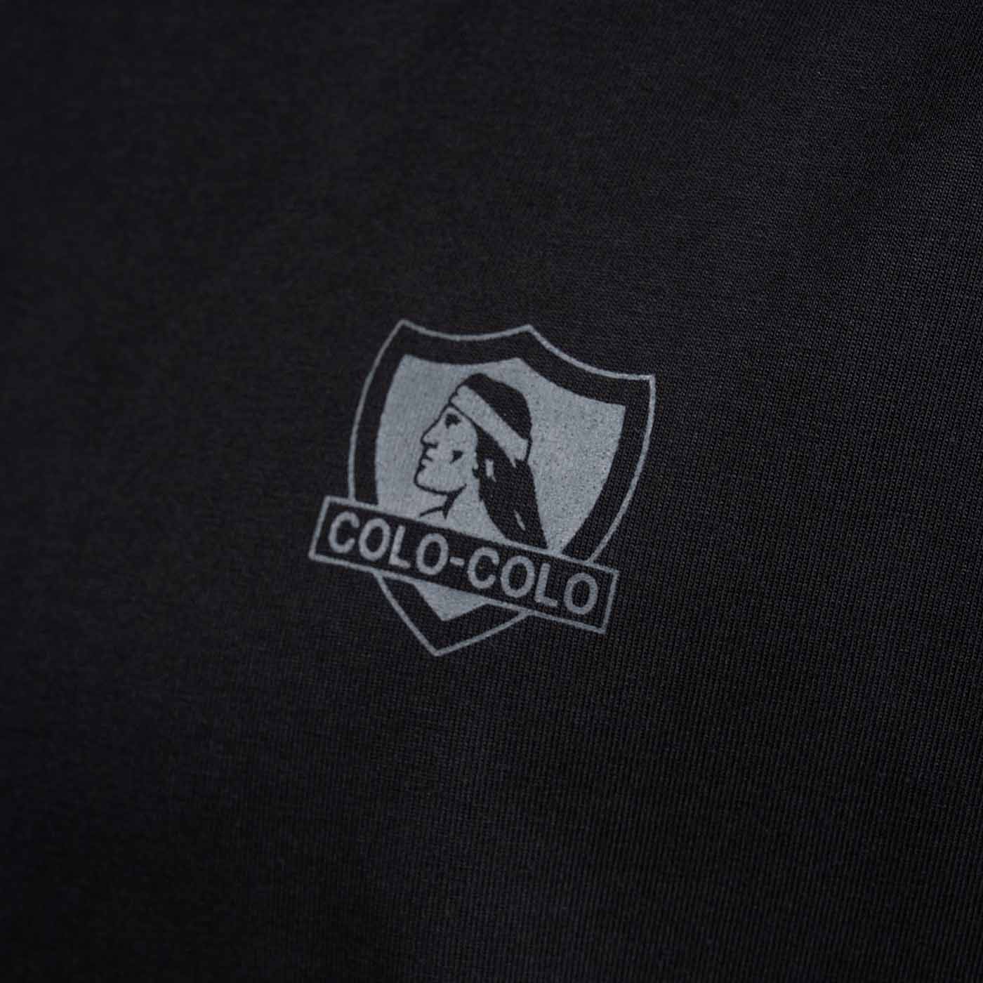 La Polera Hombre Colo-Colo Urbano Negro Oversize Escudo Pequeño Gris