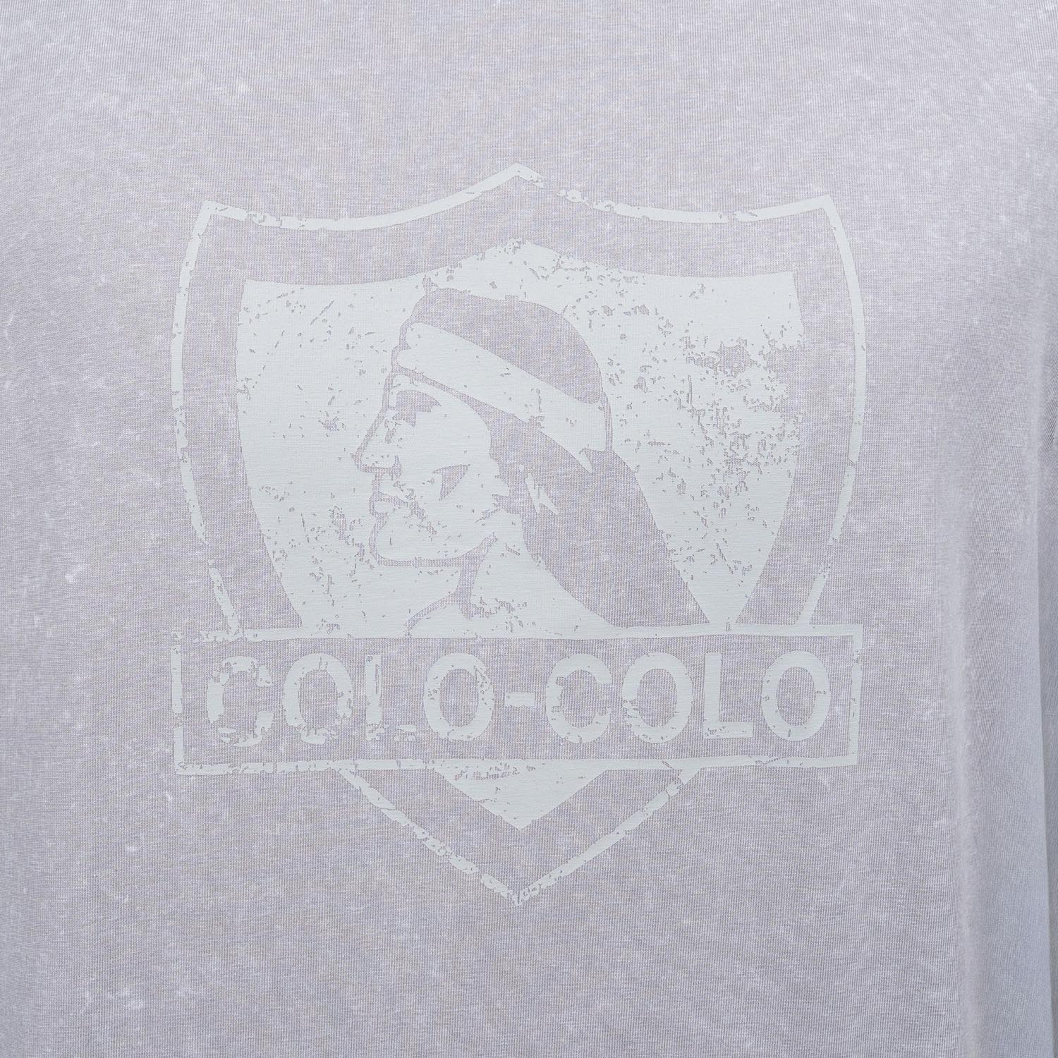 Polera Hombre Colo Colo Urbano Gris Escudo Gris