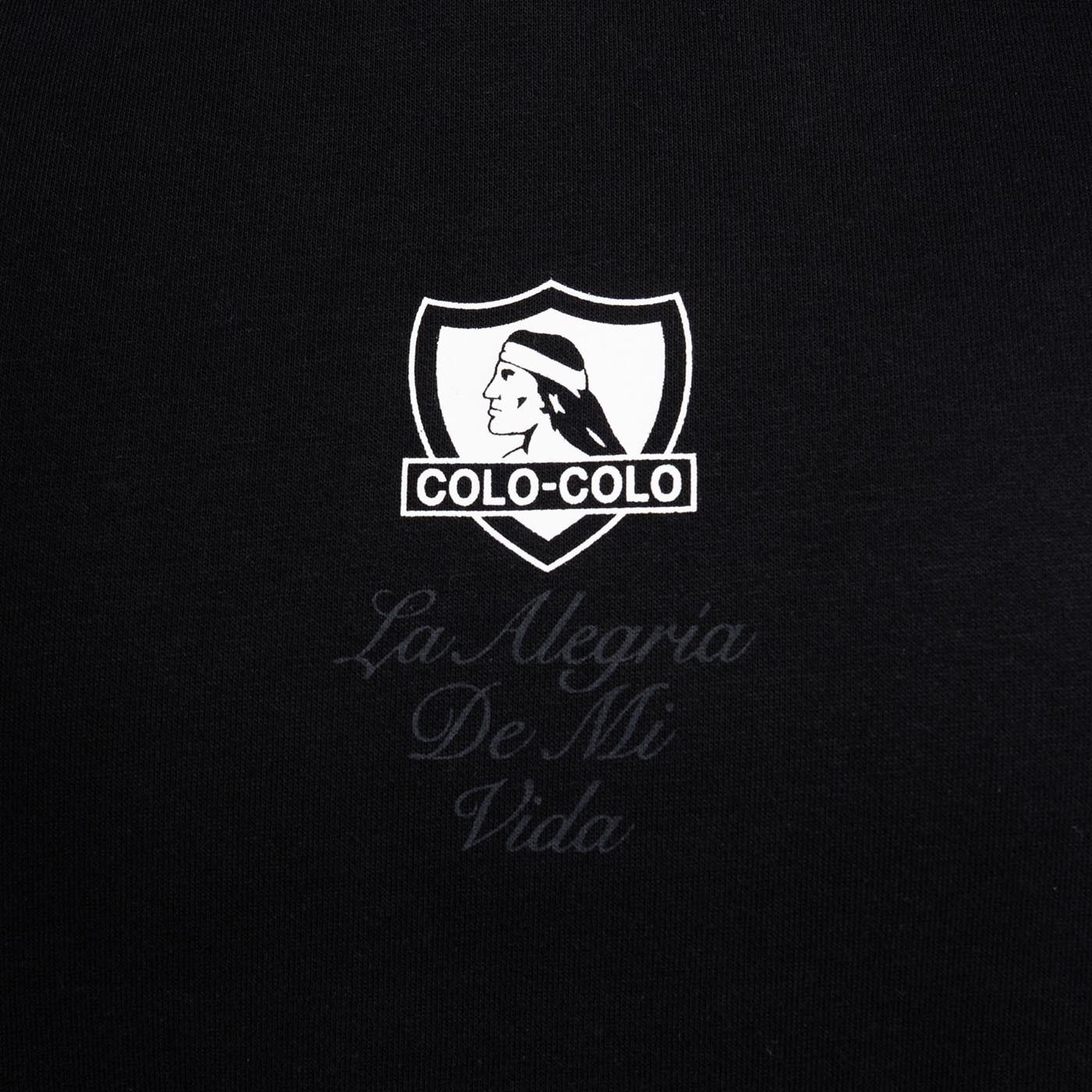 Poleron Colo Colo Urbano Hoodie La Alegria De Mi Vida Negro