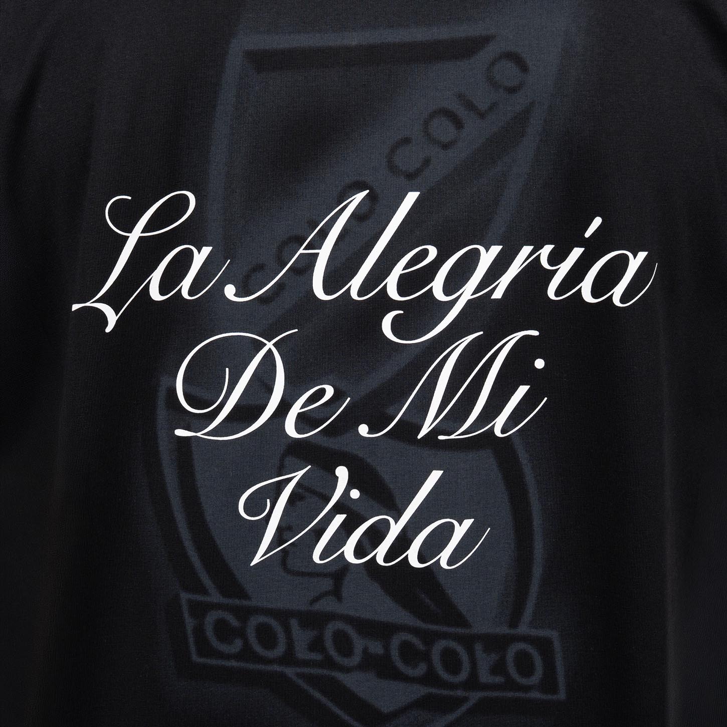 Poleron Colo Colo Urbano Hoodie La Alegria De Mi Vida Negro