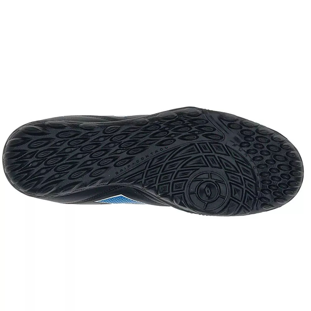 ZAPATO BABY FUTBOL NIÑO LOTTO - STADIO 705 TF JR NEGRO CELESTE