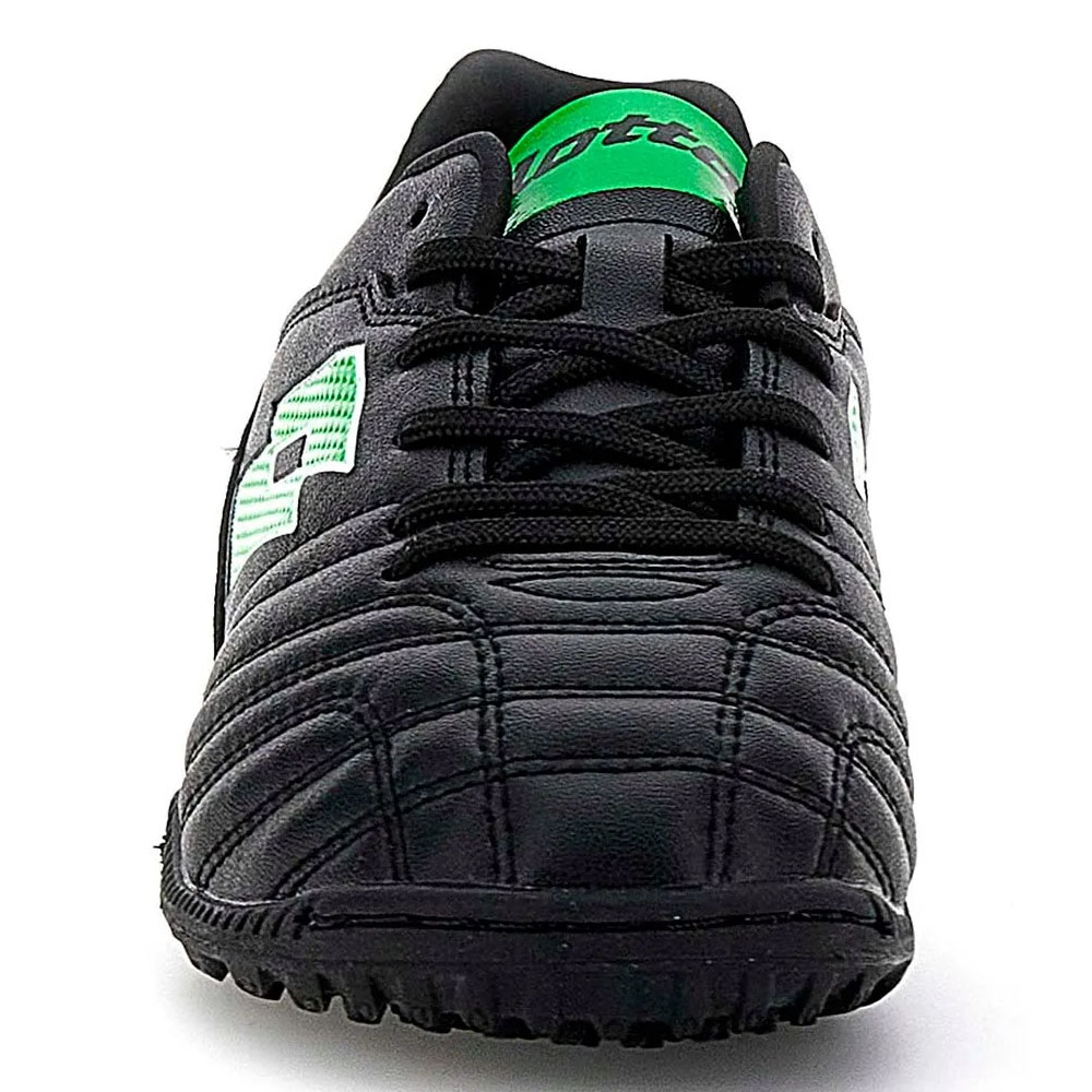 ZAPATILLA BABY FUTBOL NIÑO LOTTO - STADIO 705 TF JR NEGRO VERDE