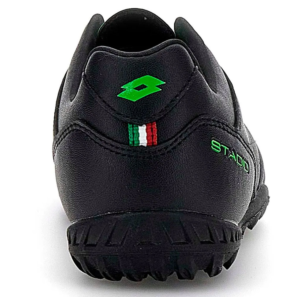 ZAPATILLA BABY FUTBOL NIÑO LOTTO - STADIO 705 TF JR NEGRO VERDE