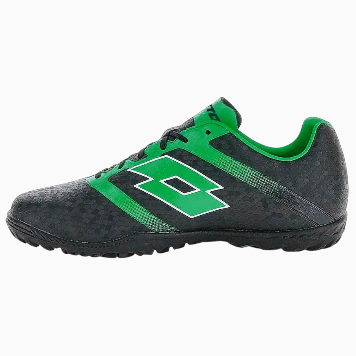 ZAPATO BABY FUTBOL HOMBRE LOTTO - MAESTRO 700 V TF NEGRO VERDE