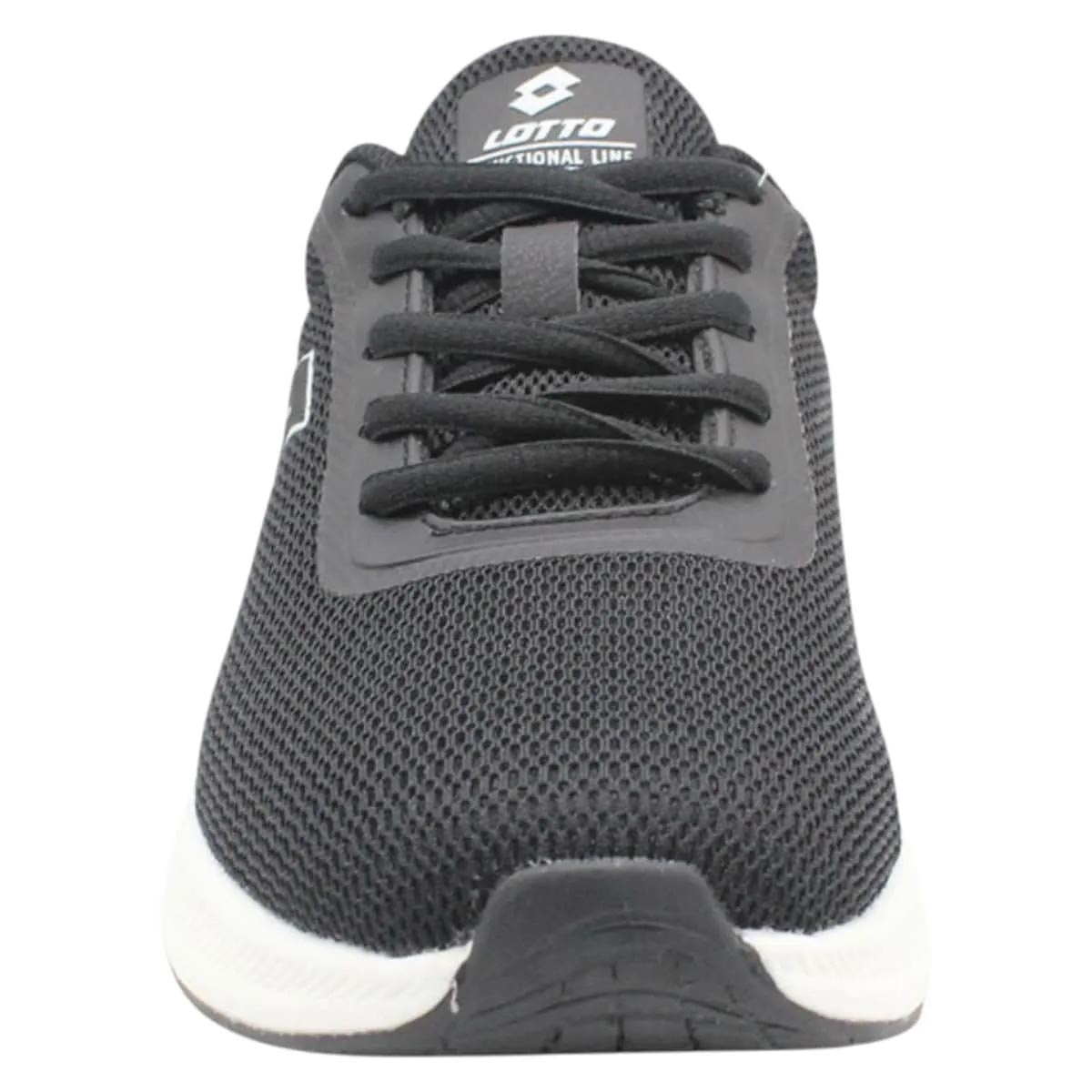 Zapatilla Running Juvenil Lotto - Challenge Negro Blanco