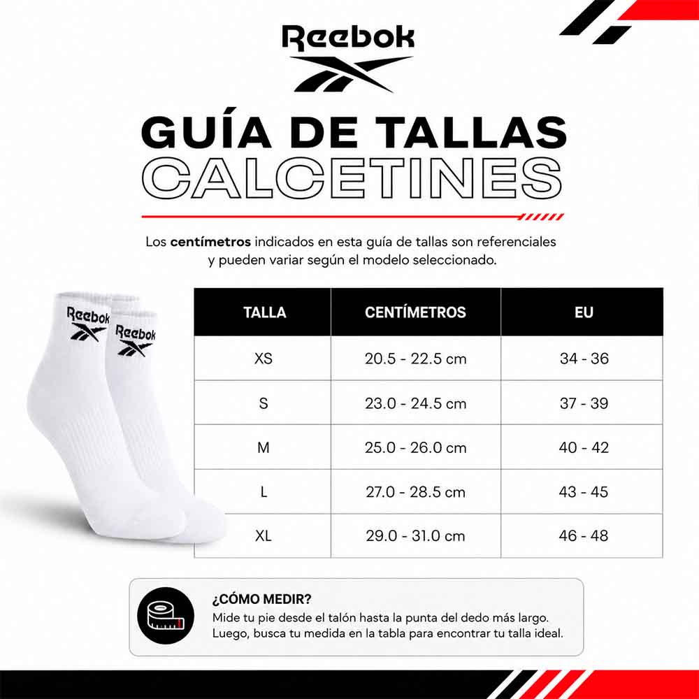 Calcetines Tripack Reebok Training TE Mid Crew Sock Unisex Blancos