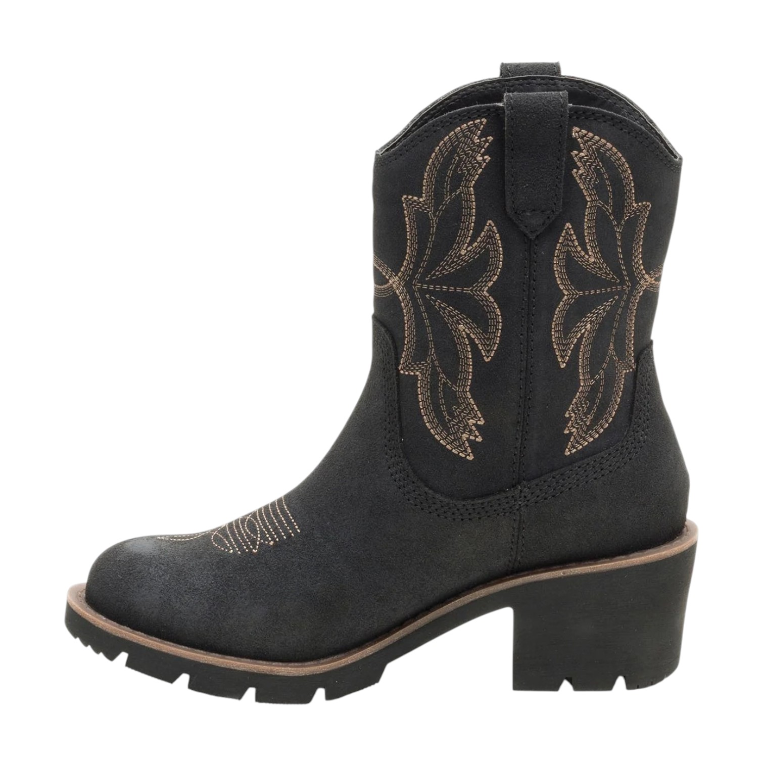 Bota Casual Texana Mujer Rewrite Frontier Negra Cat