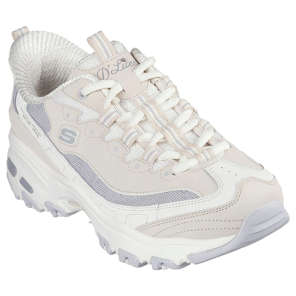 Zapatillas Mujer Skechers Slip-Ins D'Lites-Smooth Nostalgia Beige 150537-NTGY