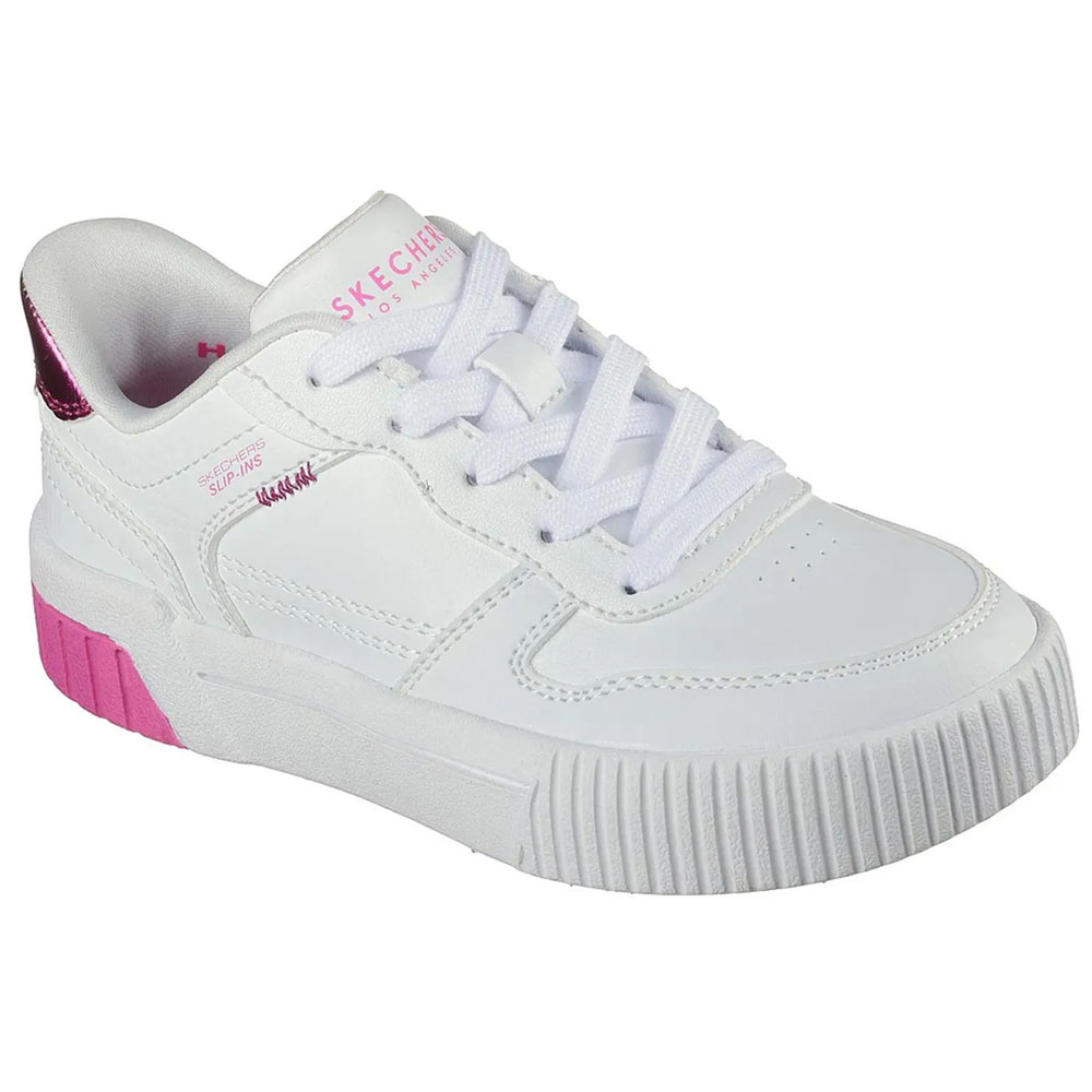 Zapatillas Niñas Skechers Slip-Ins Jade - Metallic Springs Blanco 310896L-WPK