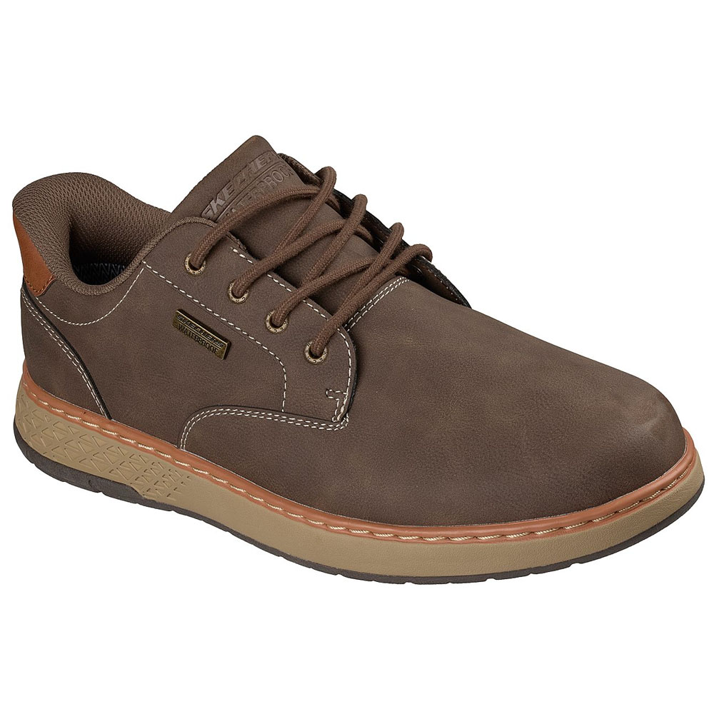 Zapatillas Waterproof Hombre Skechers Garlan Chocolate 205649-CHOC