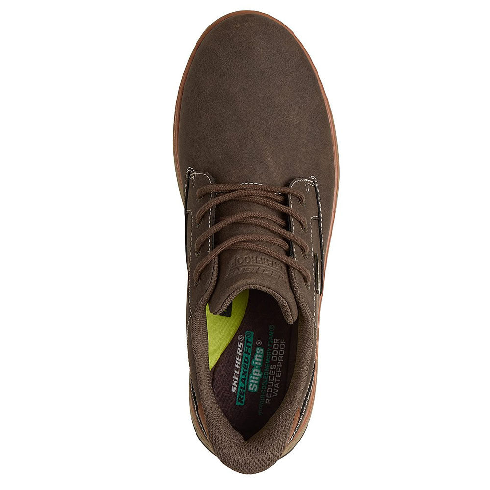 Zapatillas Waterproof Hombre Skechers Garlan Chocolate 205649-CHOC