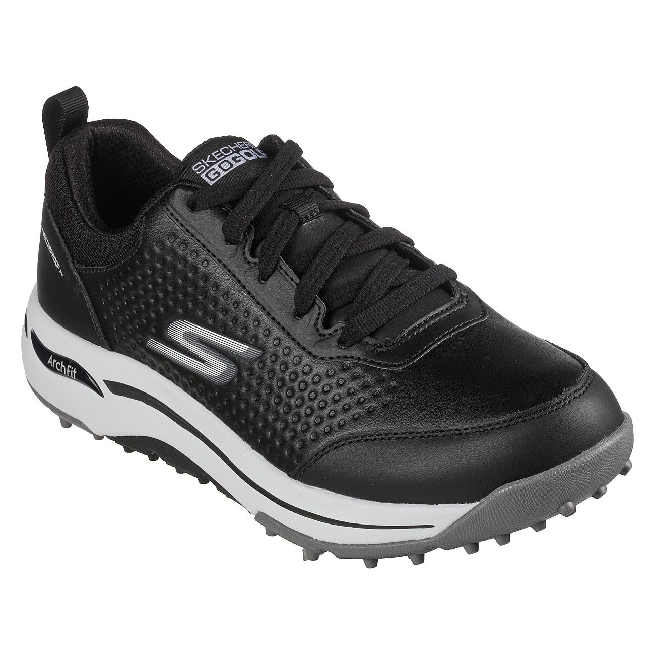 Zapatilla Waterproof Golf Hombre Skechers Go Golf Arch Fit - Set Up Negro