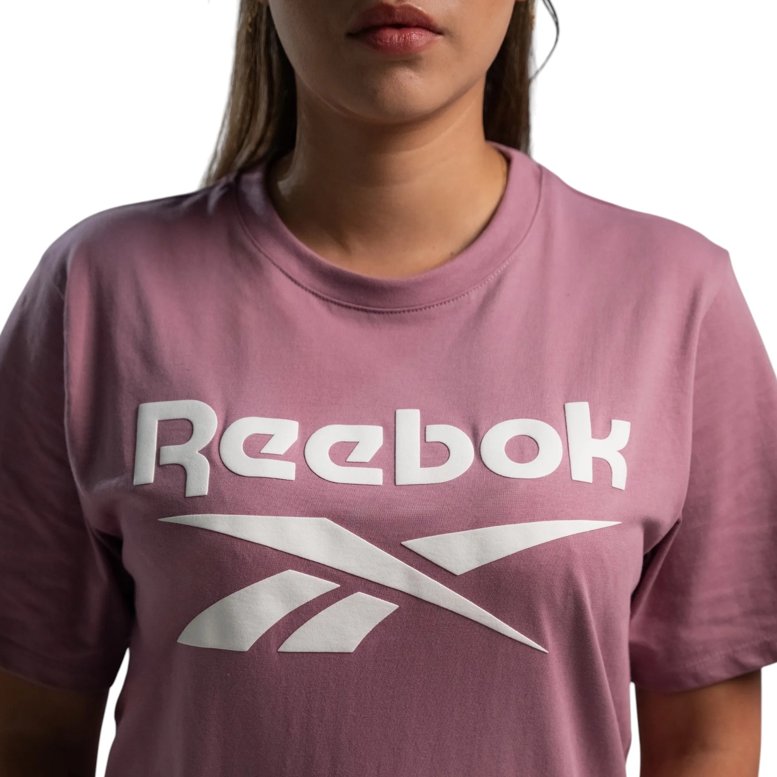 Polera Mujer Reebok Classics Big Logo Tee Algodón Rosado