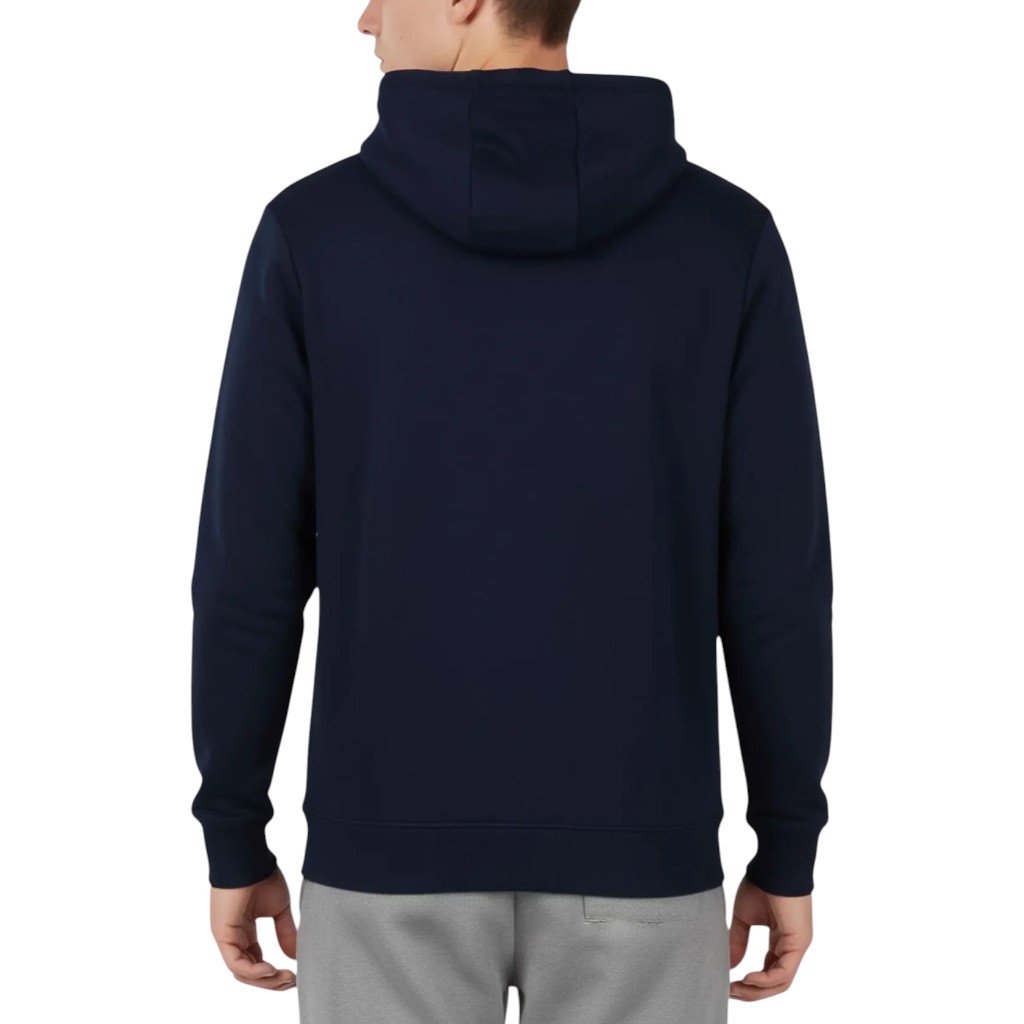 Polerón Hoodie Hombre Reebok Azul Navy  Logo Blanco
