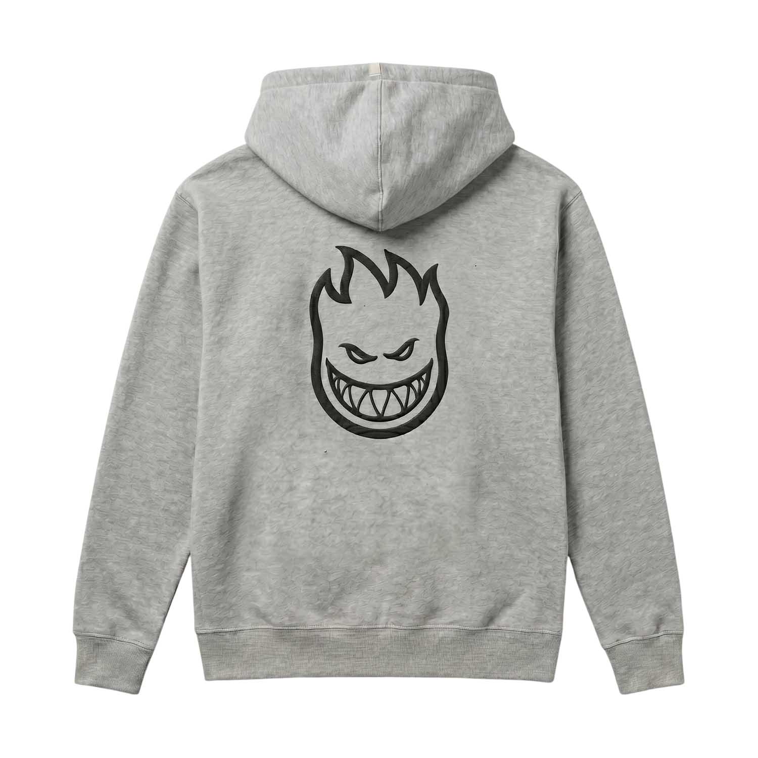 Polerón Full Zipper Hombre Spitfire Grip State Gris