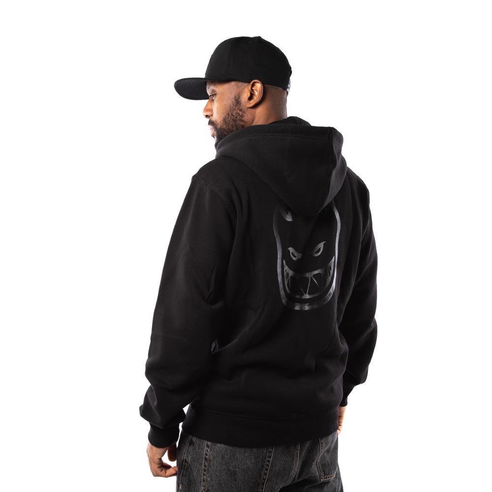 Polerón Full Zipper Hombre Spitfire Grip State Negro
