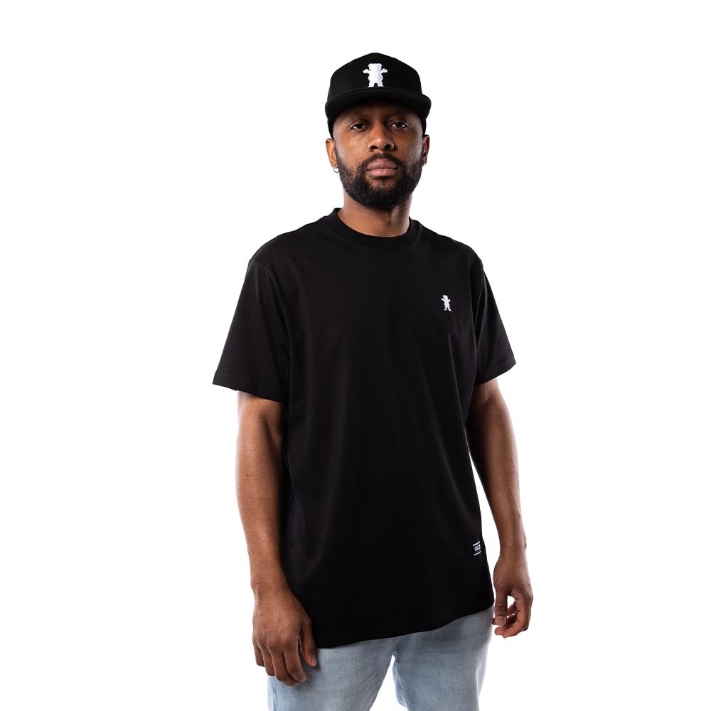 Polera Hombre Grizzly Griptape Embroidered Og Bear Negro