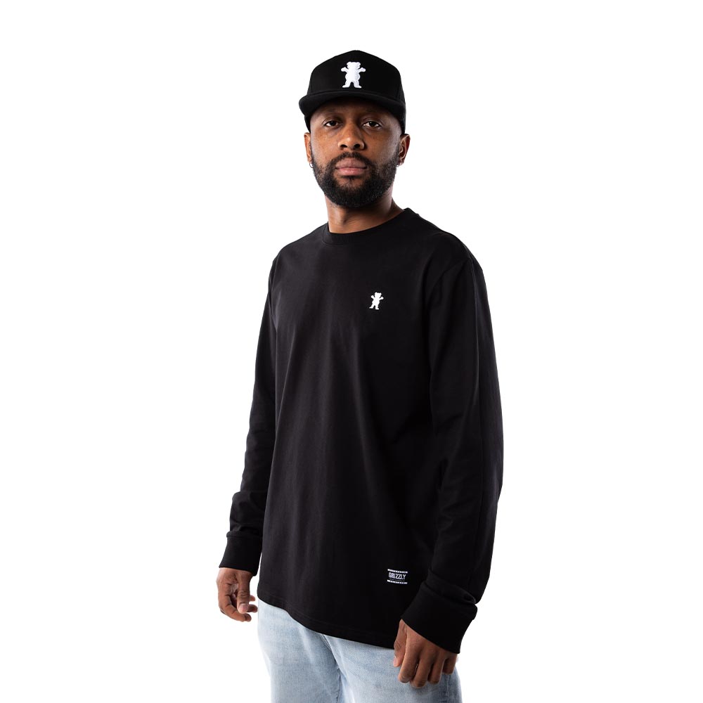 Polera Hombre Grizzly Griptape Embroidered OG Bear Cafe