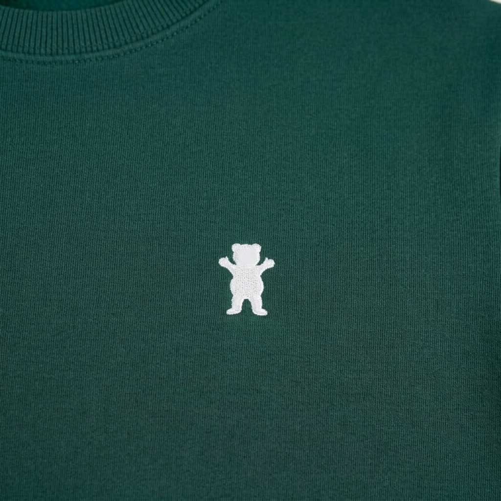 Polera Hombre Grizzly Griptape Embroidered OG Bear Verde