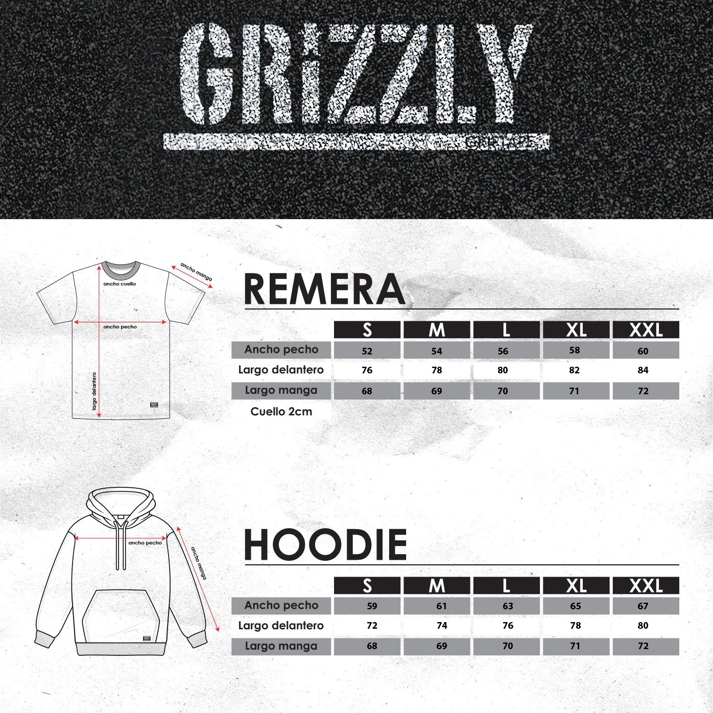 Polera Hombre Grizzly Griptape Print Script Negro Neon