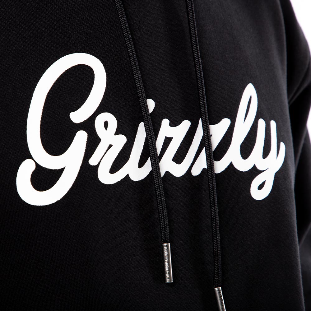 Polerón Hombre Grizzly Griptape Print Script Negro