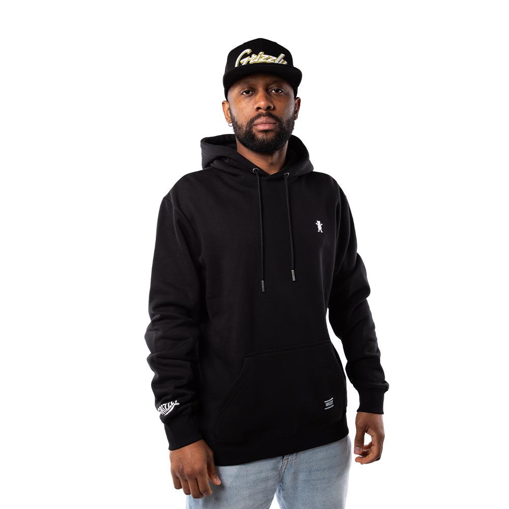 Polerón Hoodie Hombre Grizzly Griptape OG Bear Blanco
