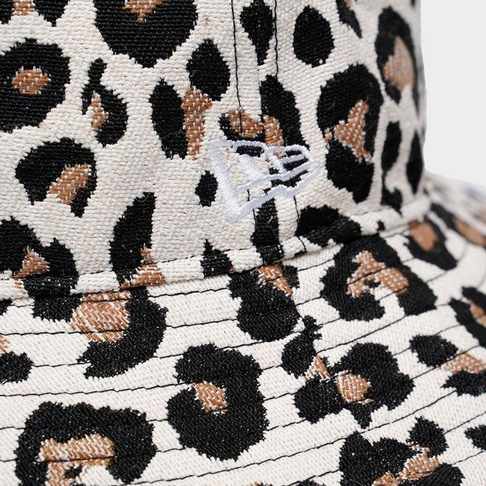 WMNS LEOPARD BUCKET NEWERA  STNBLK