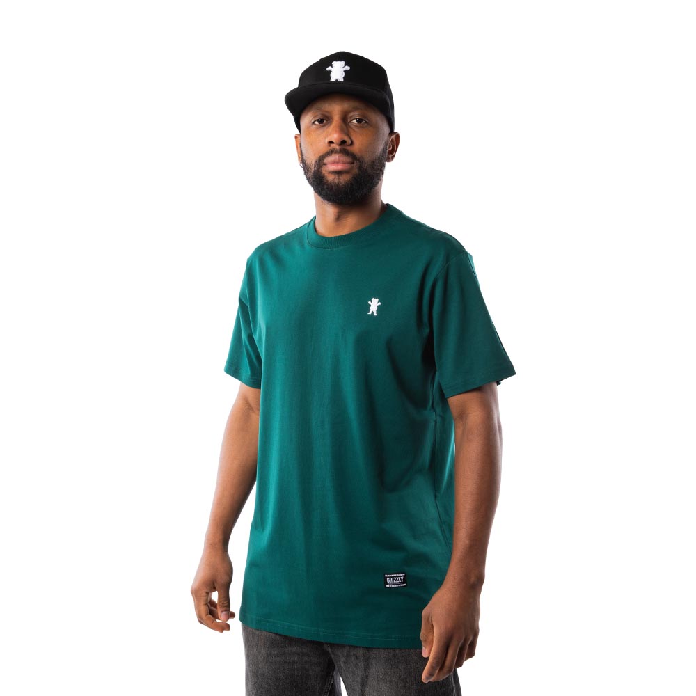 Polera Hombre Grizzly Griptape Embroidered OG Bear Verde