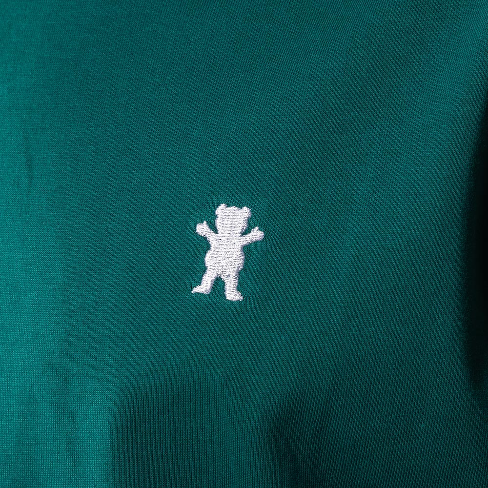 Polera Hombre Grizzly Griptape Embroidered OG Bear Verde