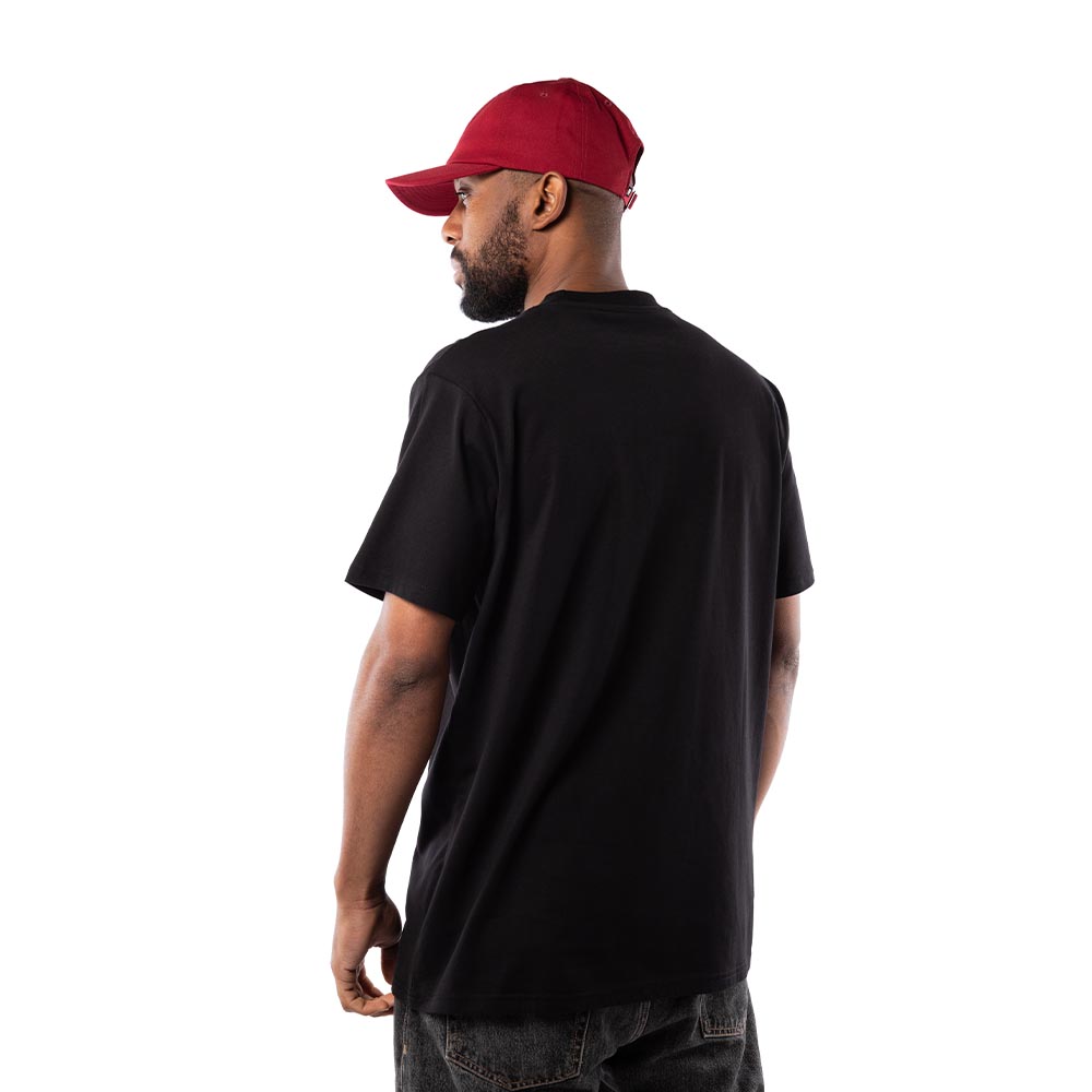 Polera Hombre Grizzly Griptape Print Script Logo Off Black