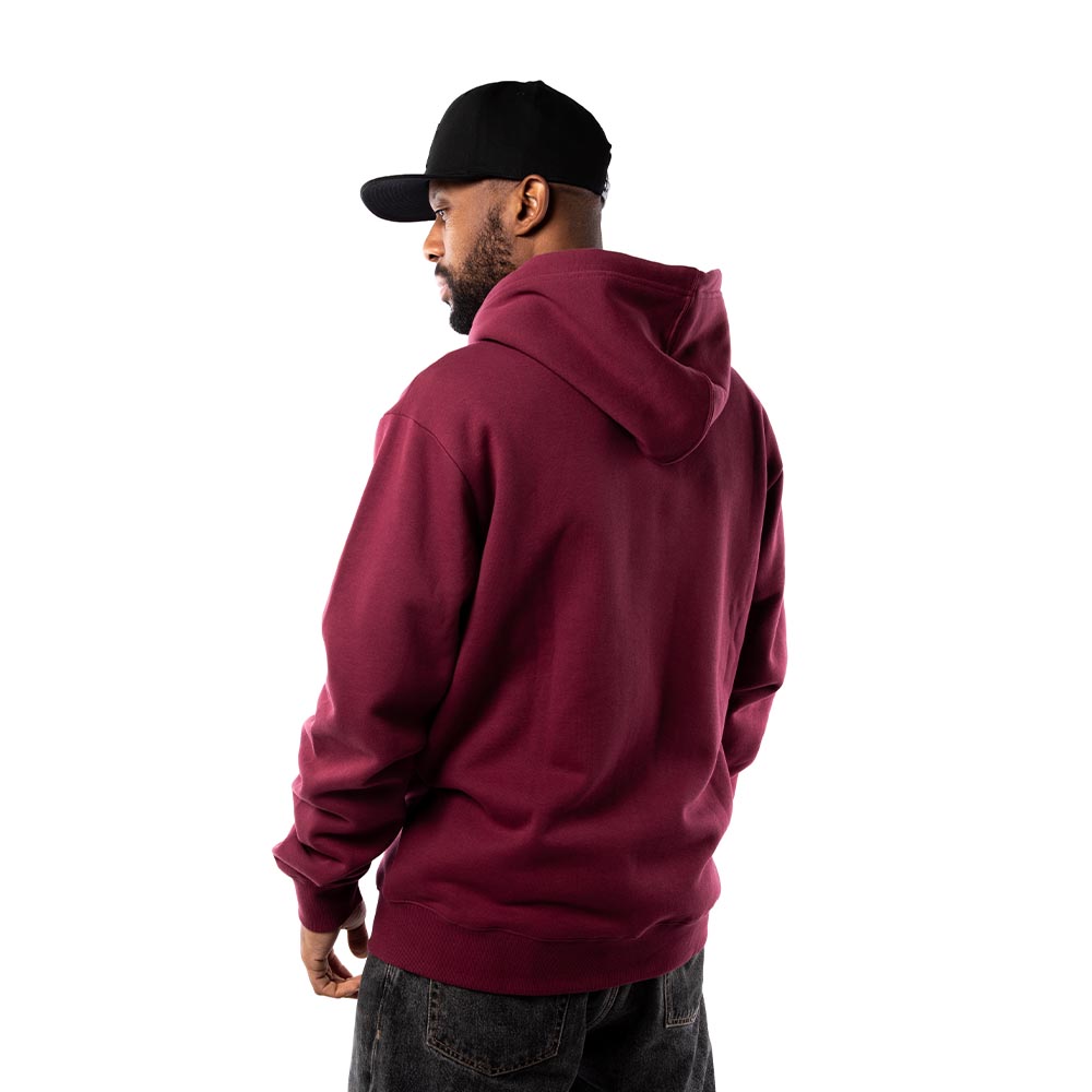 Polerón Full Zip Hombre Grizzly Griptape Embroidered OG Bear Burgundy