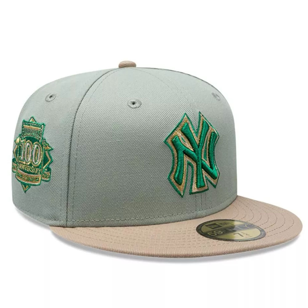 Jockey Gorro New Era 59FIFTY New York Yankees MLB Green Camel