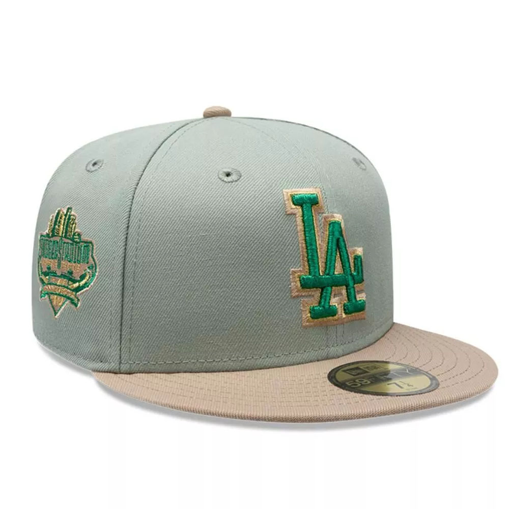Jockey Gorro New Era 59FIFTY Los Angeles Dodgers MLB Green Camel