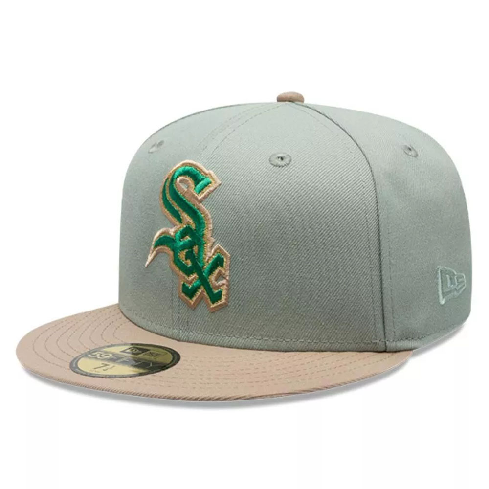 Jockey Gorro New Era 59FIFTY Chicago White Sox MLB Green Camel