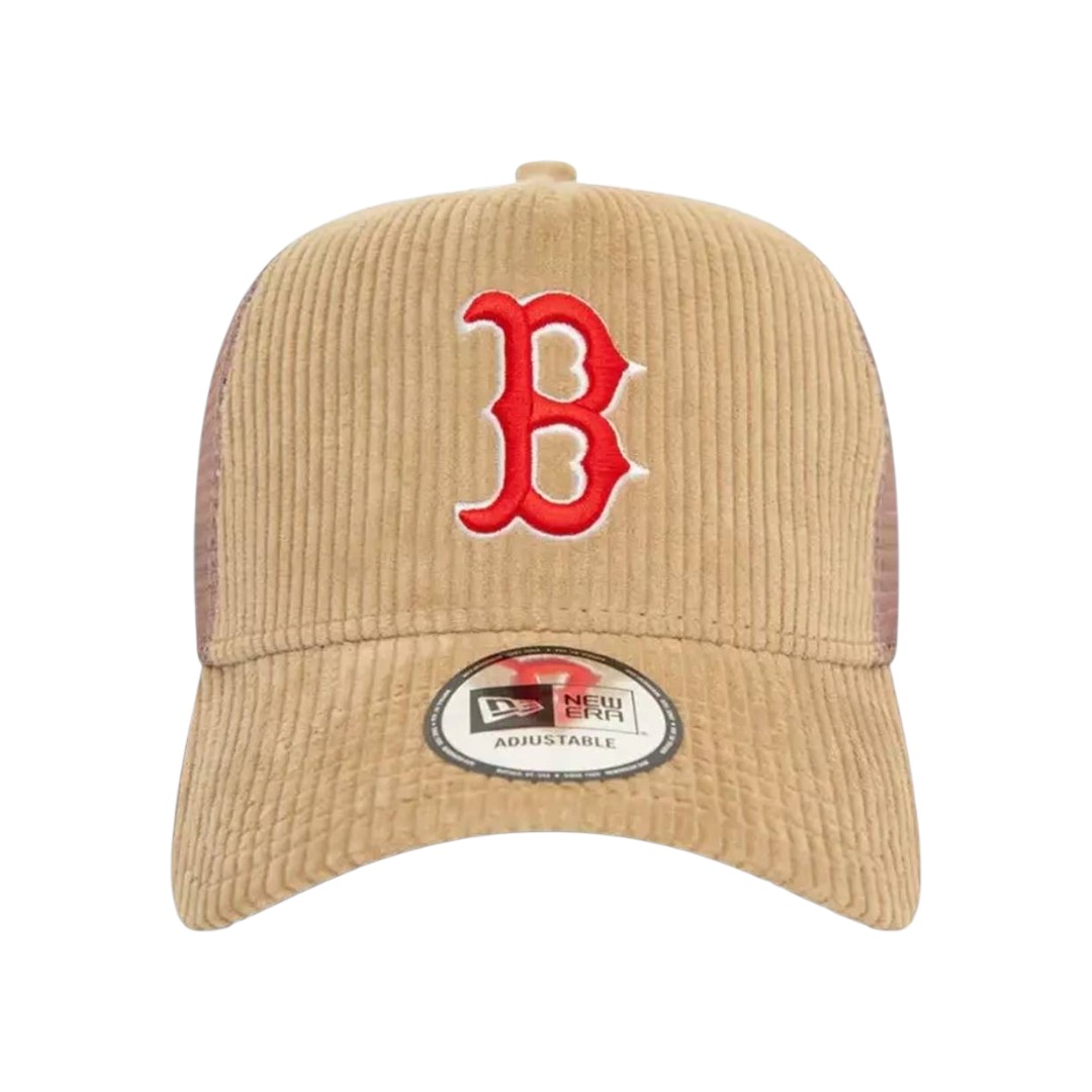 Jockey Gorra New Era MLB Properties Corduroy Trucker Boston Red Sox