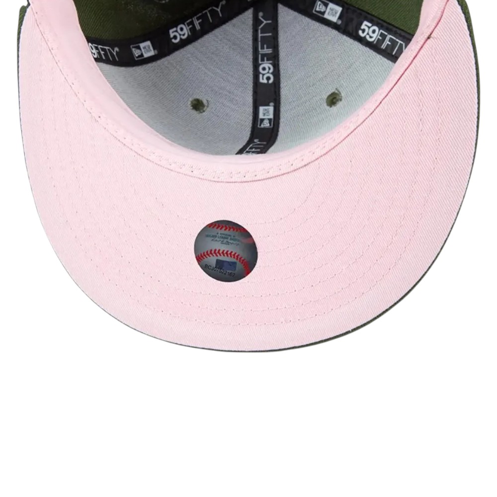 Jockey Gorro New Era 59FIFTY Los Angeles Angels MLB Pink Pack Green