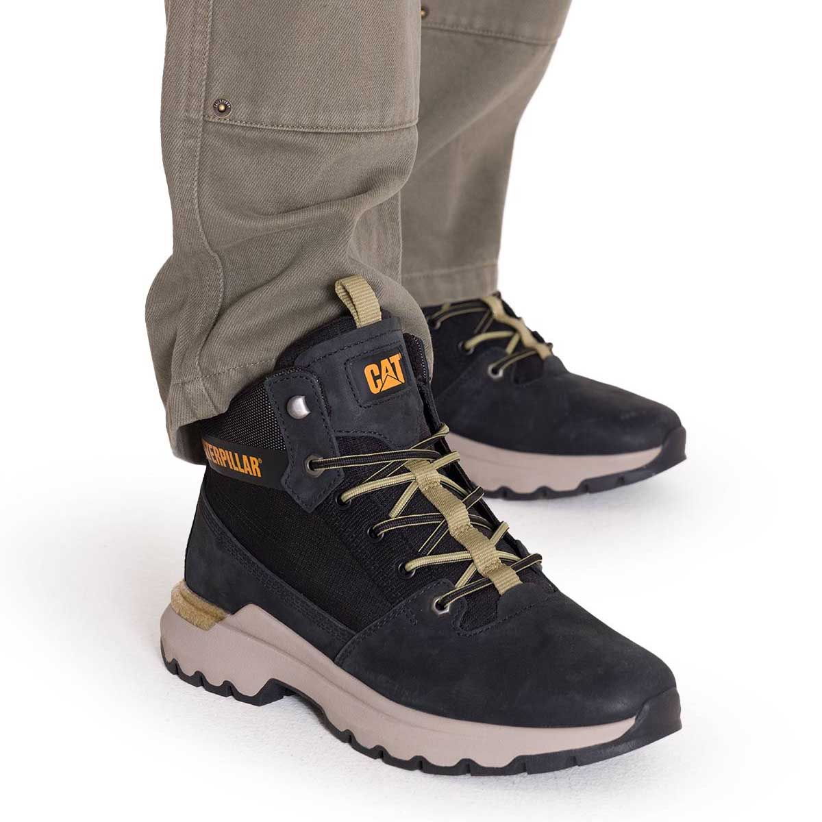 Zapatilla Con Caña Colorado Sneaker Hombre Negra Cat