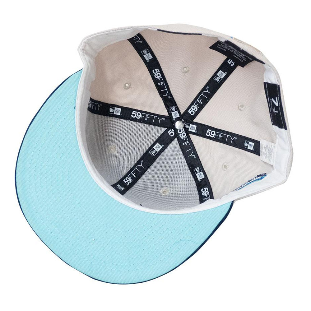 Jockey Gorro New Era 59FIFTY New York Yankees MLB Chrome White Off