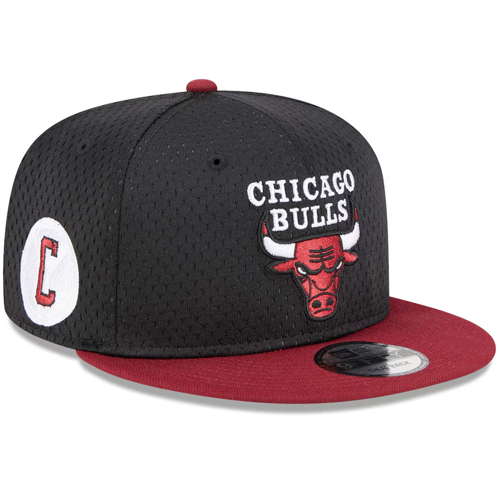 Jockey Gorro New Era 9FIFTY Chicago Bulls NBA Mesh Crown Black