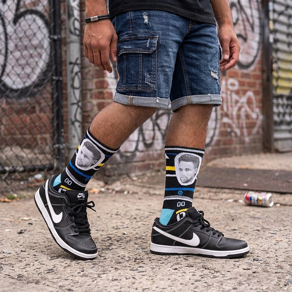 Calcetines Stance Faxed Curry Negro Black