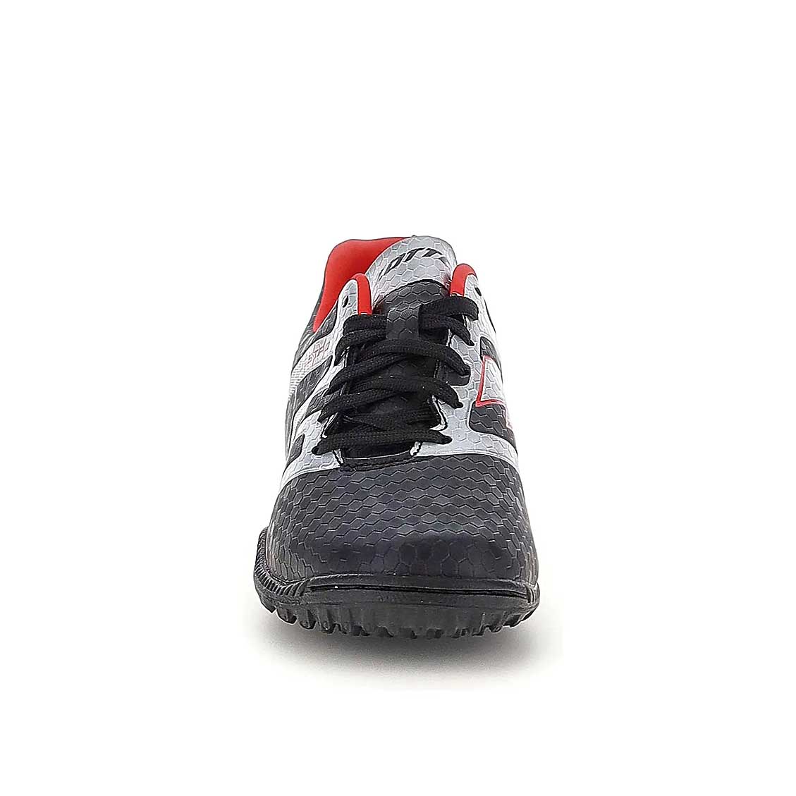 ZAPATO BABY FUTBOL JUVENIL LOTTO - MAESTRO 700 V TF JR NEGRO ROJO