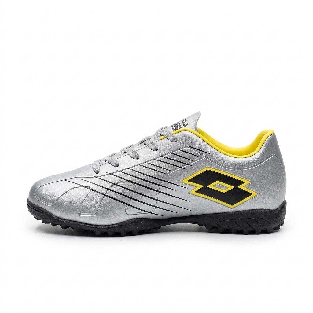 Zapato Baby Fútbol Juvenil Lotto Fiore Jr TF Plateado