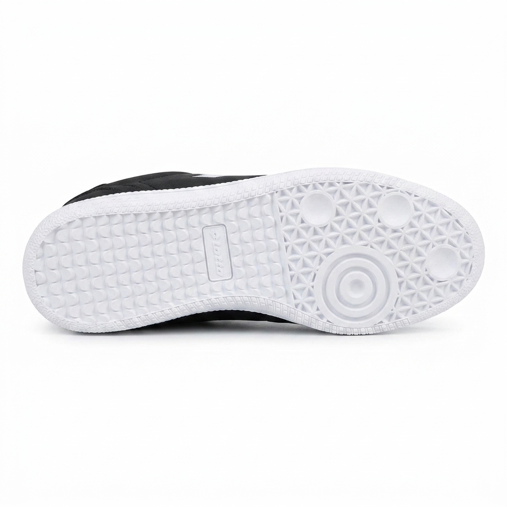 Zapatilla Deportiva Juvenil Lotto - Calcio JR  Negro Blanco