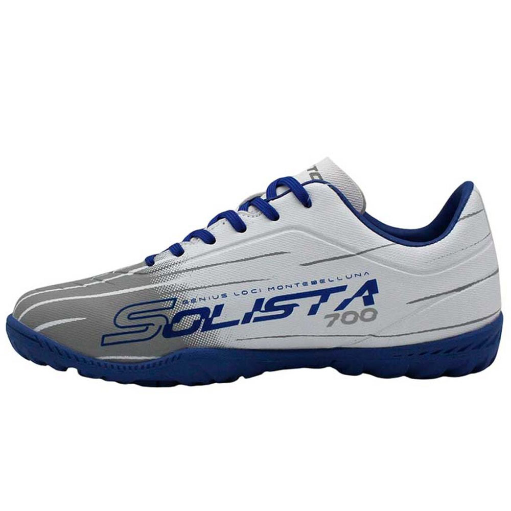 Zapato Baby Fútbol Niño Lotto - Solista TF JR Blanco Gris