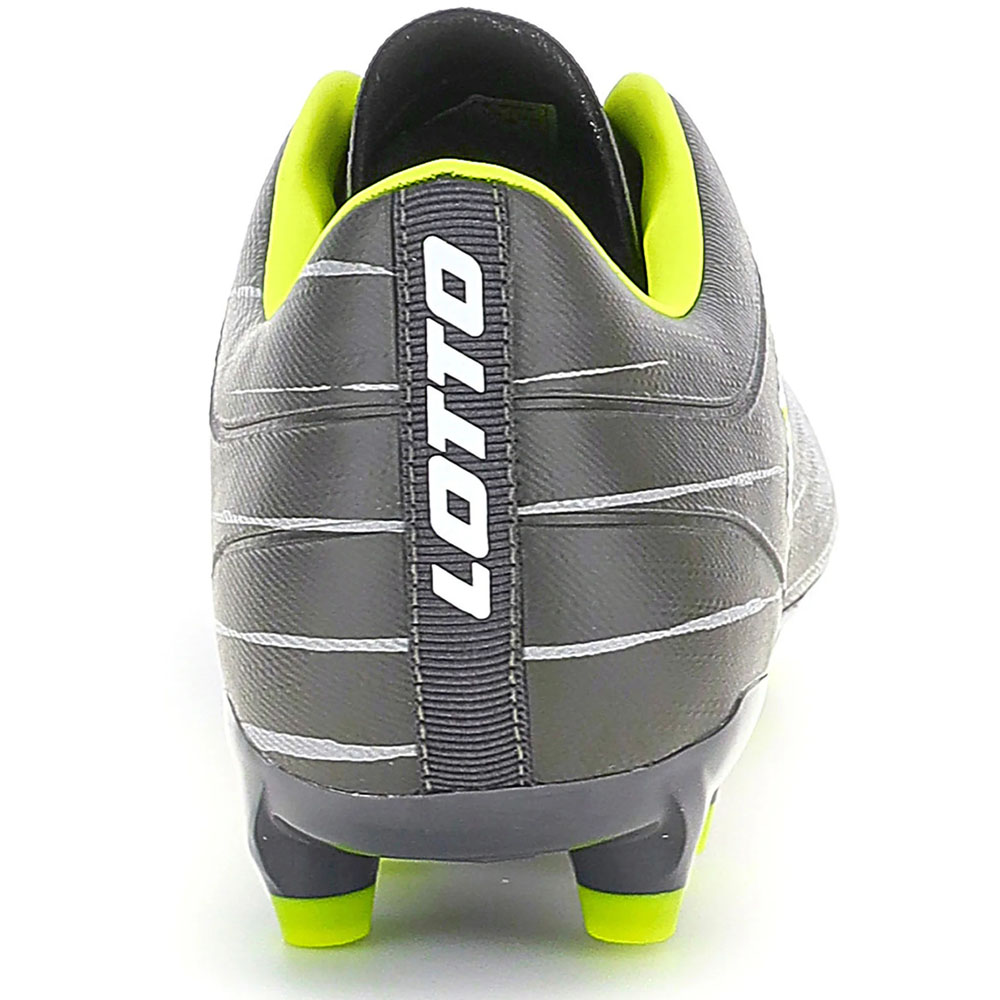 Zapato Fútbol Hombre Lotto - Solista FG  Gris Amarillo