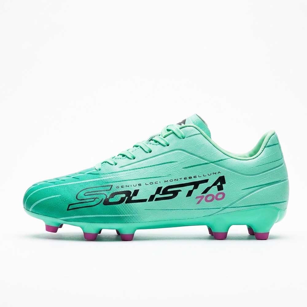 Zapato Fútbol Hombre Lotto Solista FG Verde Morado