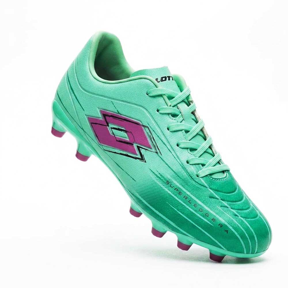 Zapato Fútbol Hombre Lotto Solista FG Verde Morado