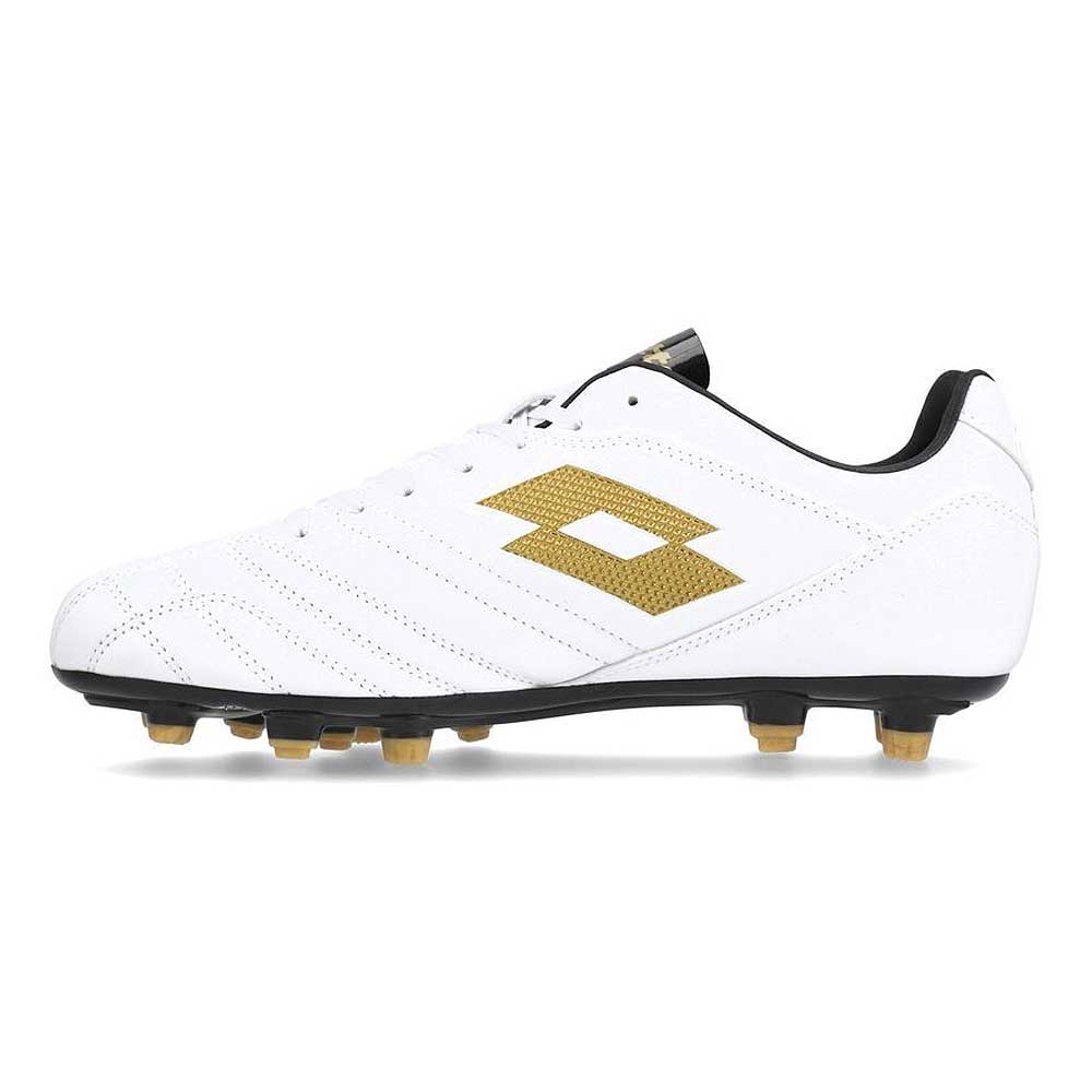 Zapato Fútbol Hombre Lotto Stadio 705 FG Blanco Dorado