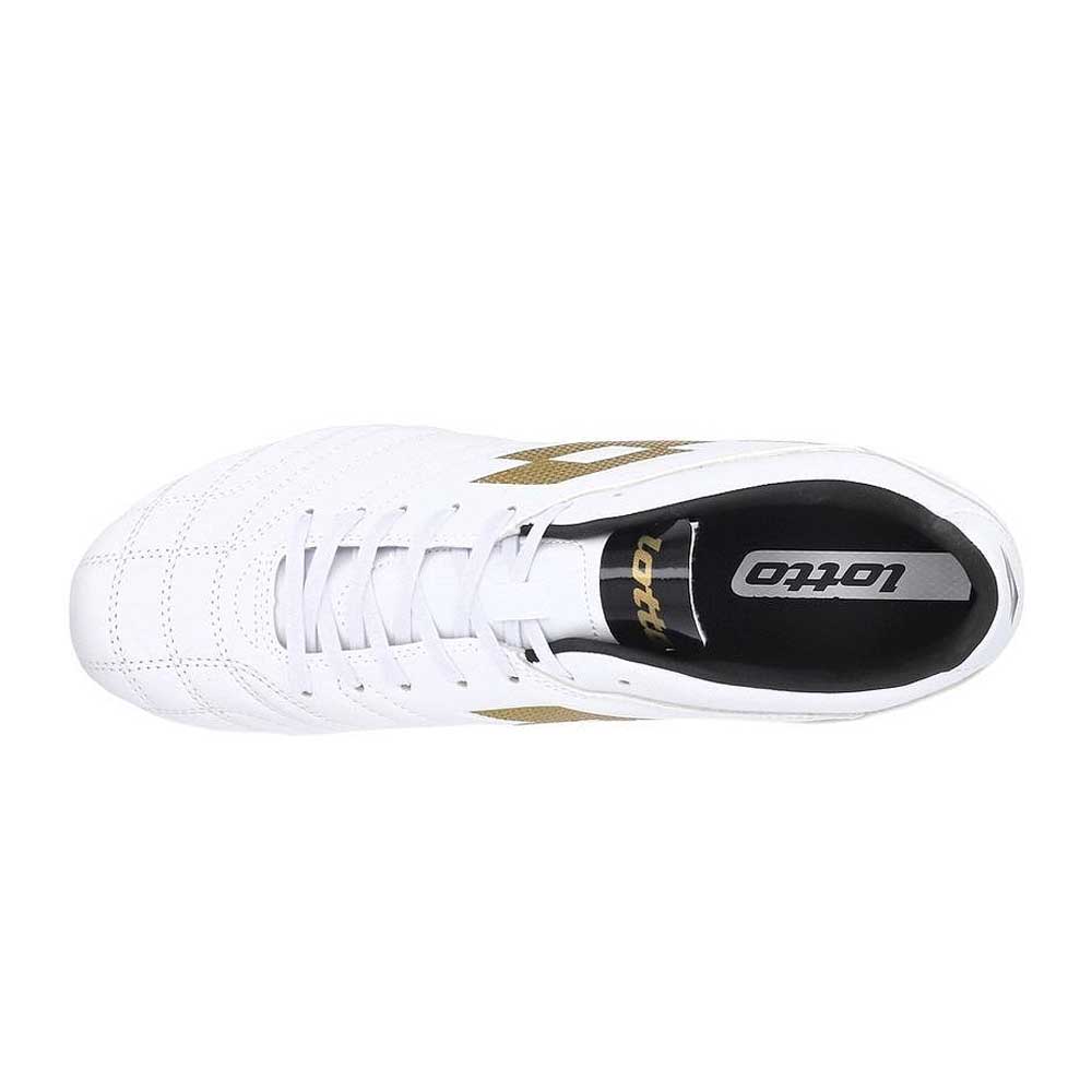 Zapato Fútbol Hombre Lotto Stadio 705 FG Blanco Dorado